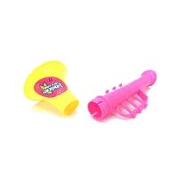 一套5个KID’S HOME TOYS 23405儿童小玩具可吹的双节小喇叭宝宝卡通塑料迷你喇叭吹乐器小礼物