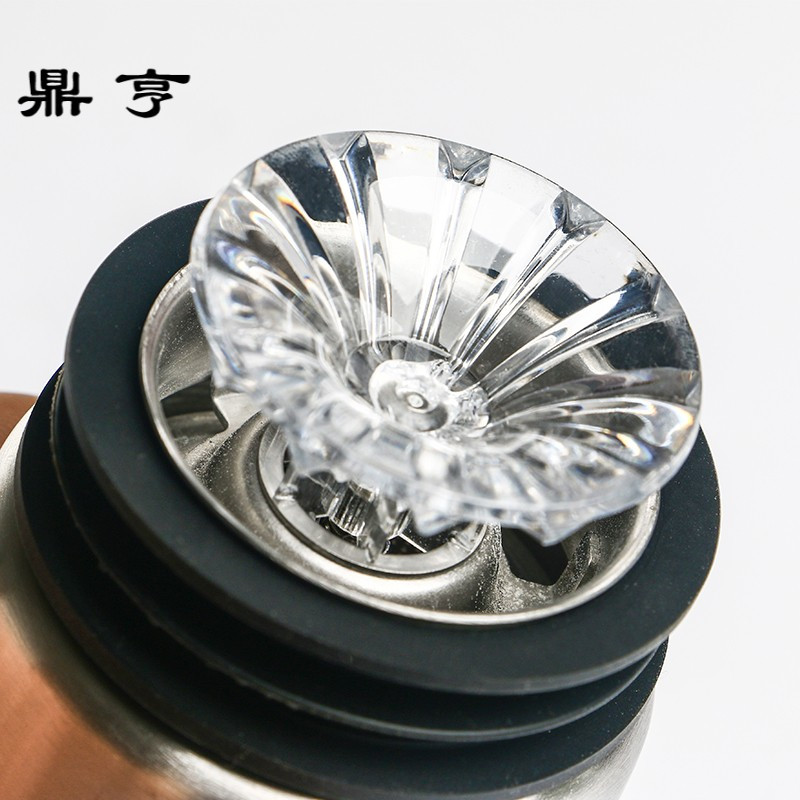 鼎亨红酒 欧式瀑布式水晶玻璃醒酒器过滤式家用分酒器 红酒