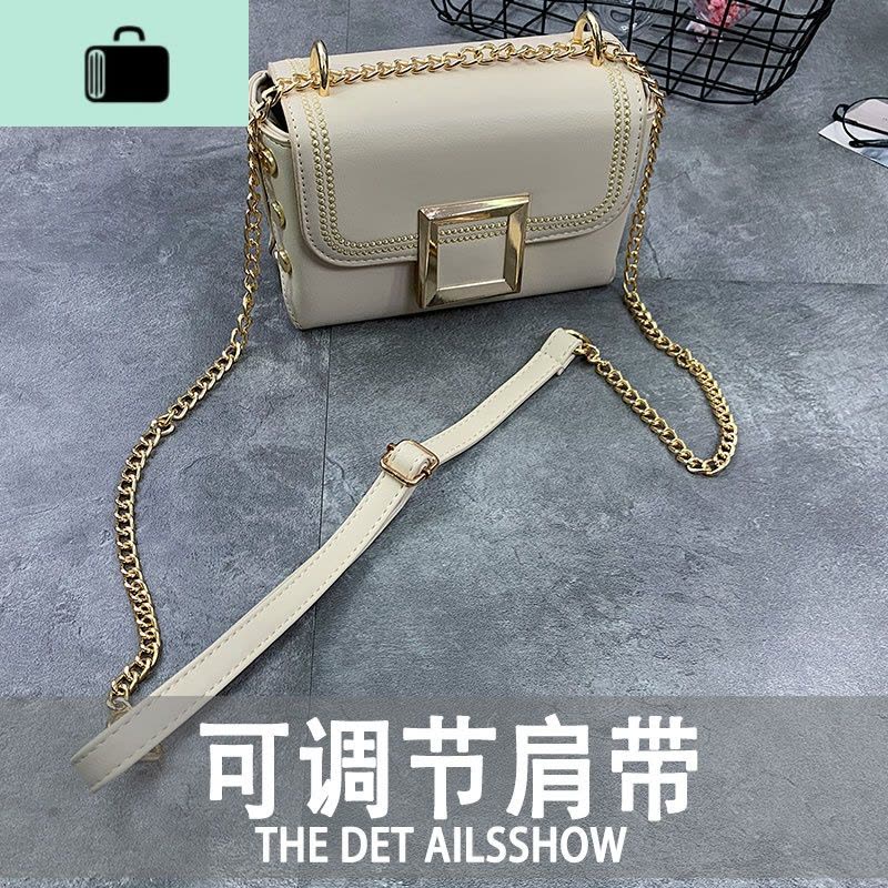 ins斜挎小众2020新款潮流夏季休闲时尚洋气质感链条百搭少女包包NEW LAKE女斜挎包图片