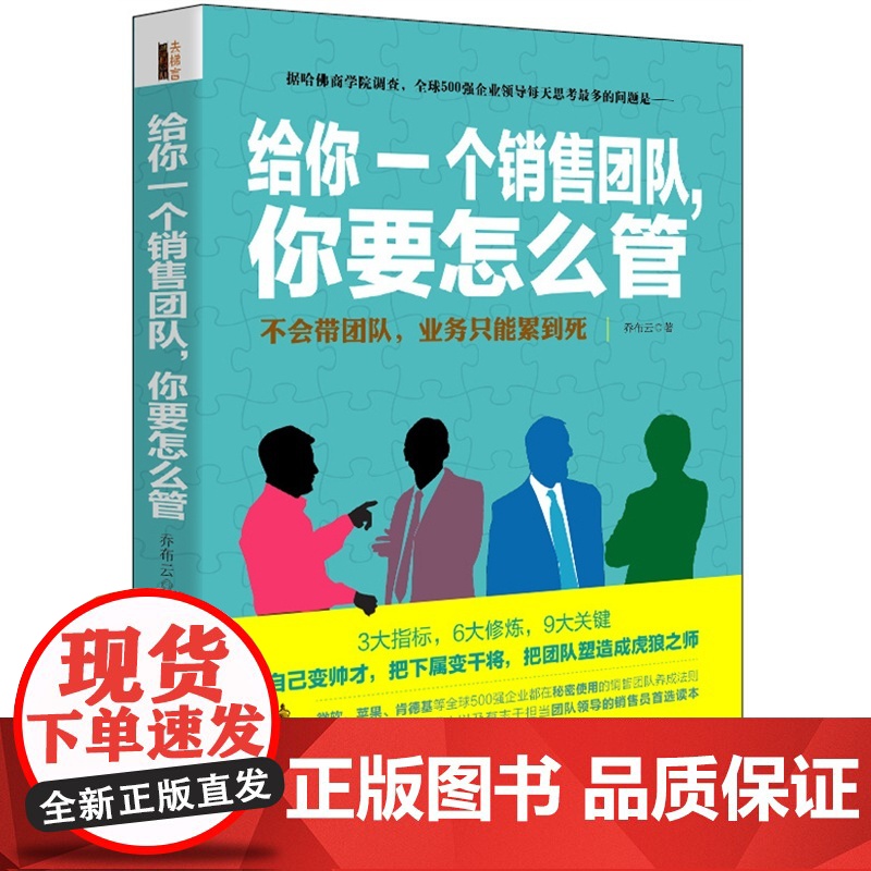 给你一个销售团队,你要怎么管 乔布云 立信会计出版社 正版书籍高清大图