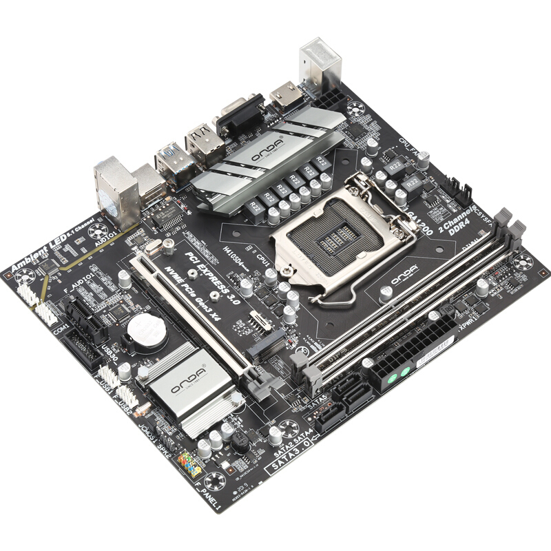 联想(Lenovo)组装台式电脑 24寸 (I5-10400/主板H410/显卡1650/256+1t/T9)GD