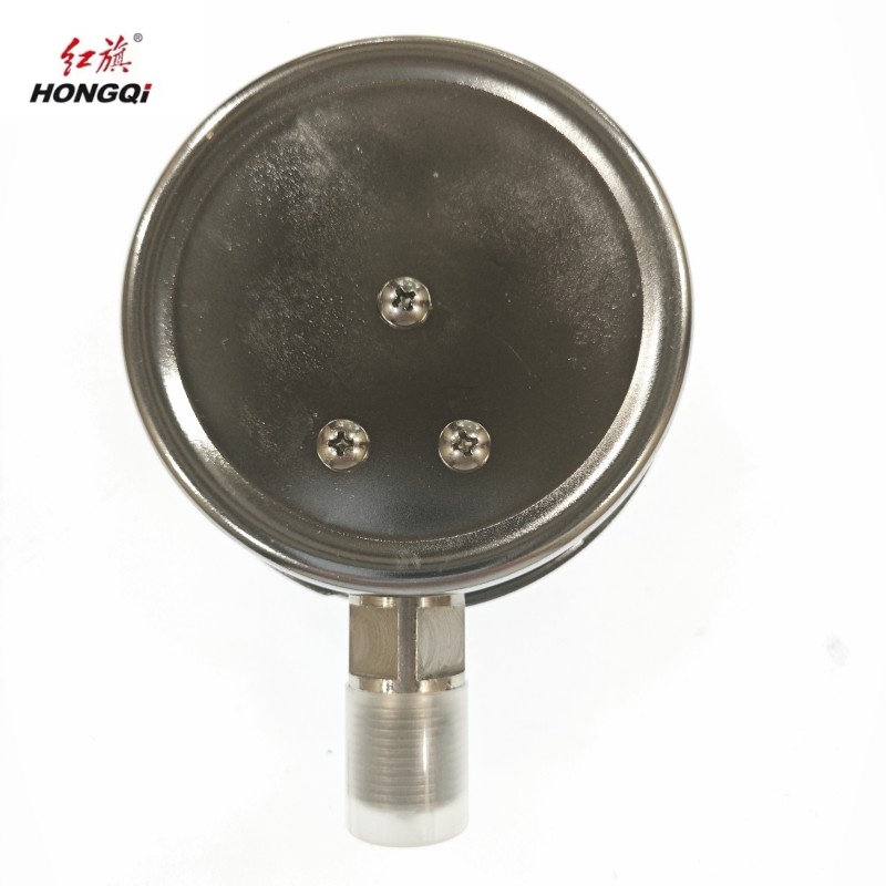 红旗 不锈钢氧气禁油压力表定制检测款 YO-100BF (压力值需备注) 块高清大图