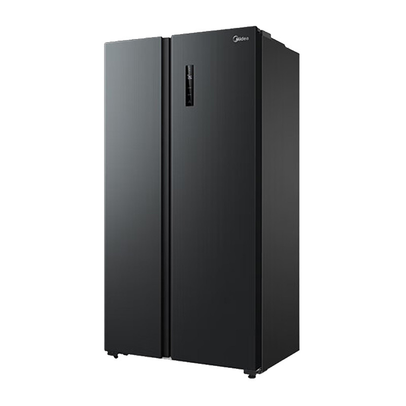 美的冰箱605L对开门冰箱炭灰-浮光BCD-605WKPZM(E)