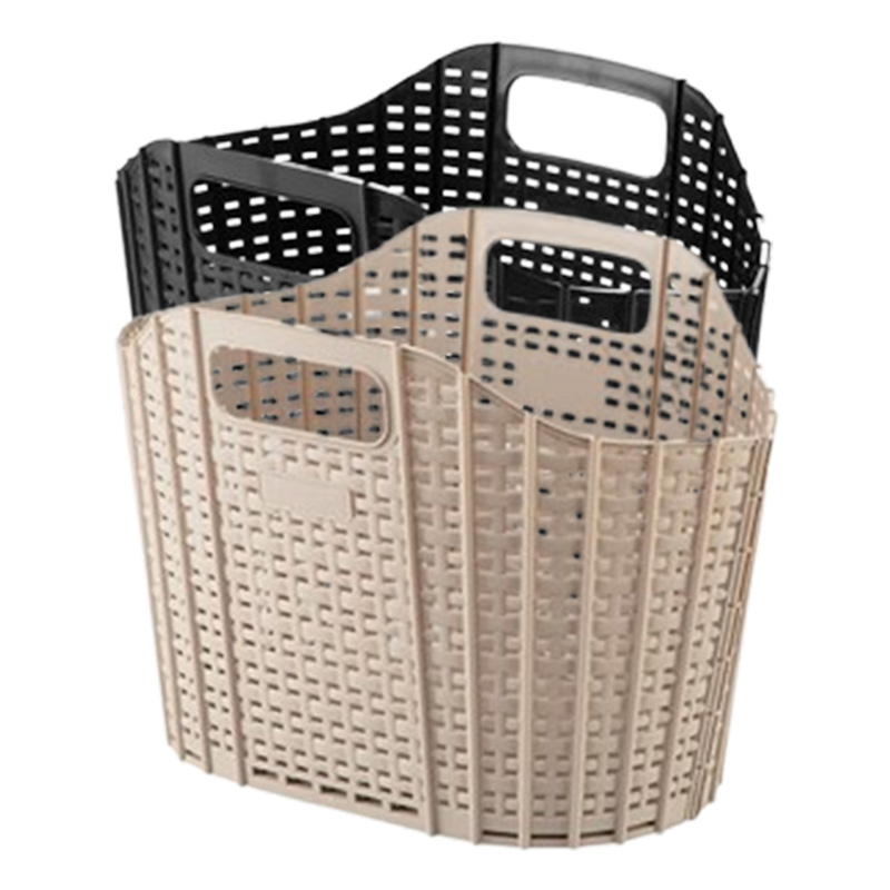 茶花洗衣篮可折叠大容量省空间承重强镂空透气160001(颜色随机)