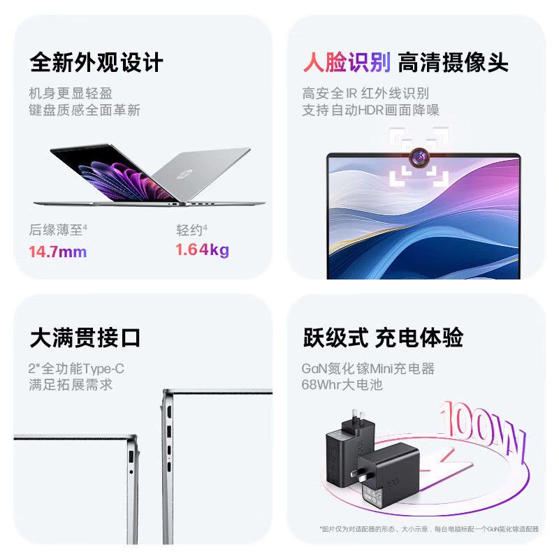 [新品]惠普HP 星Book 16 2026 16英寸大屏轻薄笔记本电脑(酷睿5 210H 16G 512G 100%sRGB AI)银16-bu0152TU办公影音学生图片