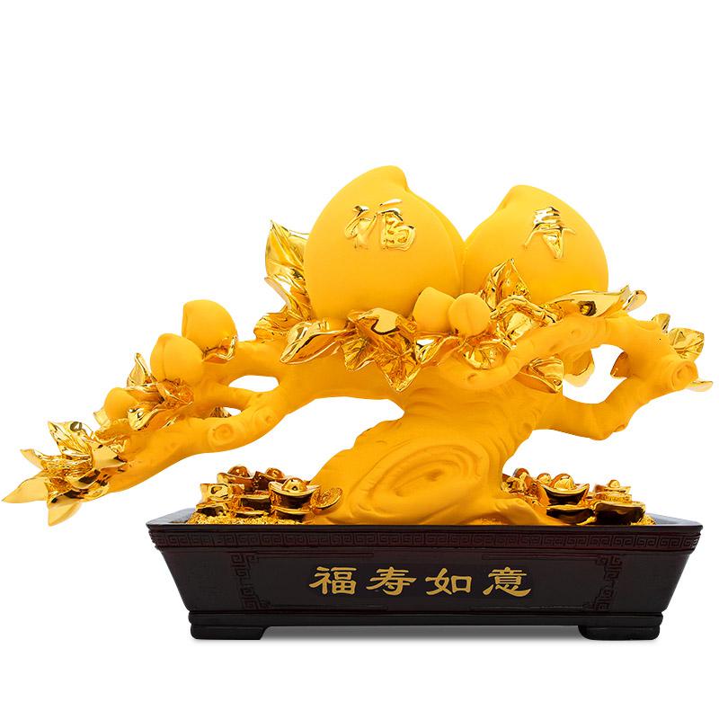 美帮汇大号寿桃摆件送长辈祝寿贺寿生日礼品实用装饰品创意工艺品高清大图
