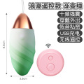 浪潮跳蛋-遥控渐变绿 跳蛋女用自慰器自慰器小号遥控跳蛋跳弹无线跳蛋震动情趣性爱振动成人情趣用性