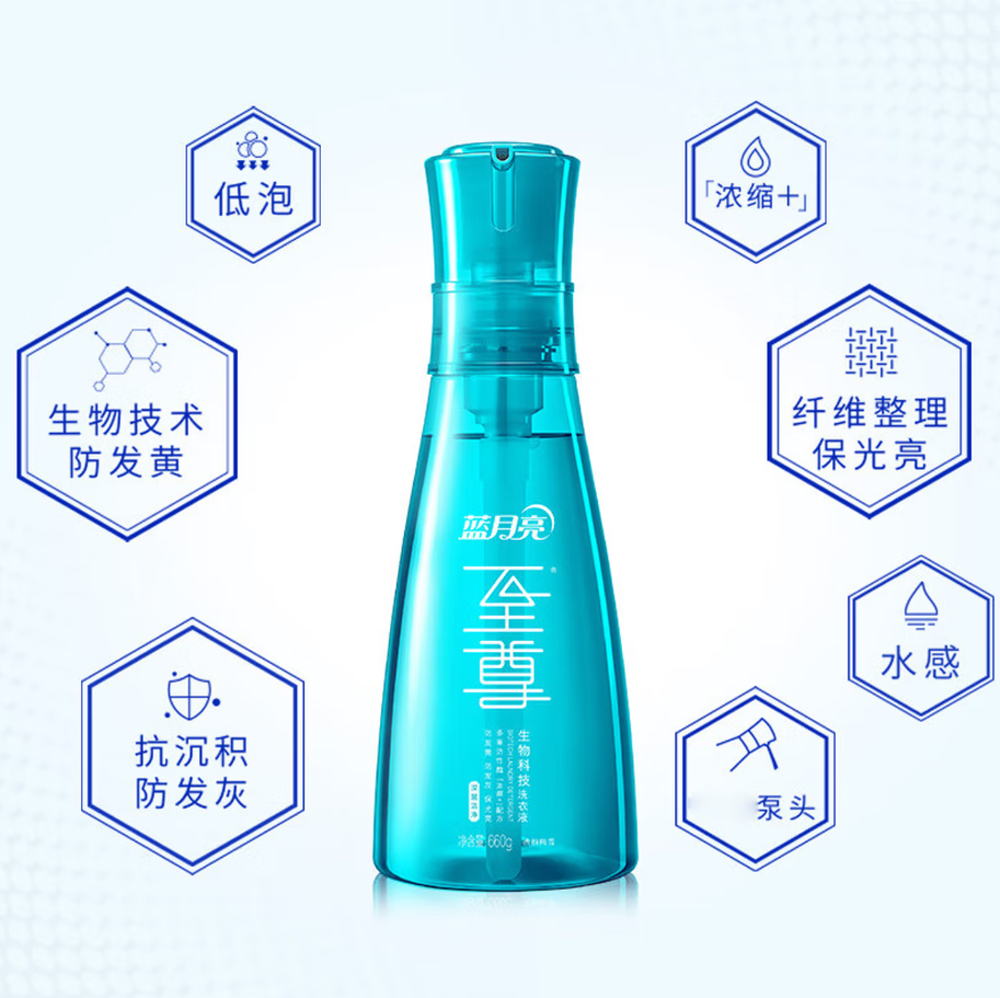 蓝月亮深层洁净洗衣凝珠高效去渍抗菌除菌温和护衣设计高清大图