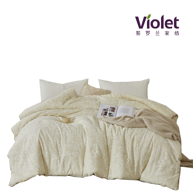 紫罗兰全棉砂洗四季被200x230cm款号:VDZLPBZ13779
