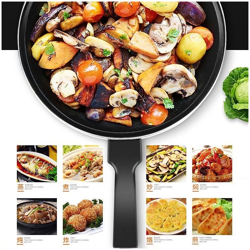 佳士得电炒锅不粘锅多功能升级加厚电热锅电火锅家用无烟电炒菜锅