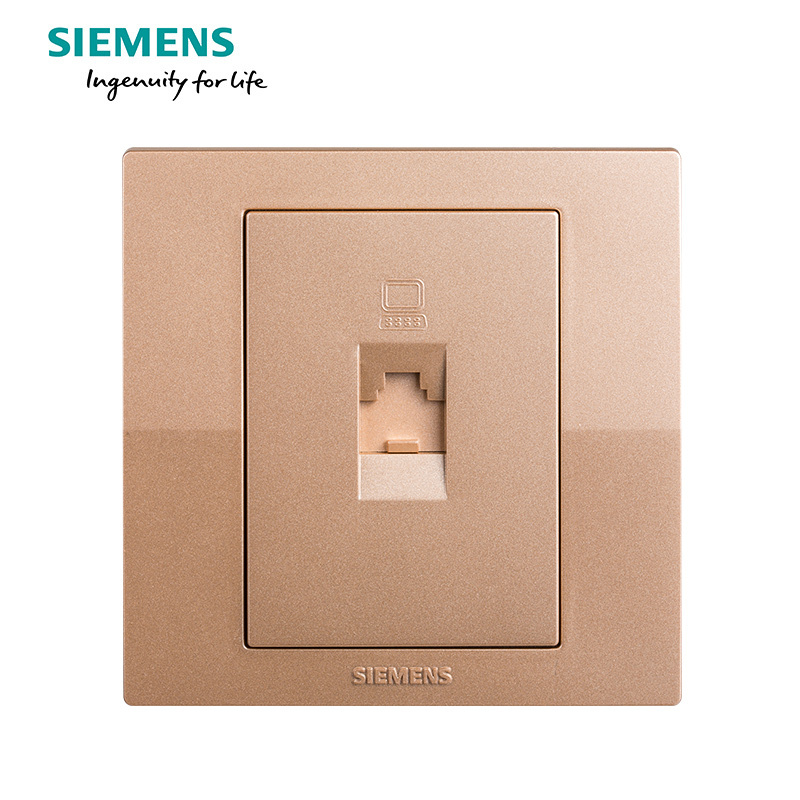 西门子(SIEMENS)开关插座 悦动香槟金系列电脑插座5UH8062-3NC03