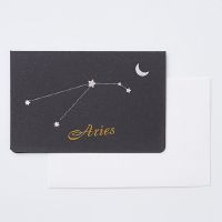 日系烫金十二星座贺卡卡片生日情侣信封信纸套装情书七夕节小礼物