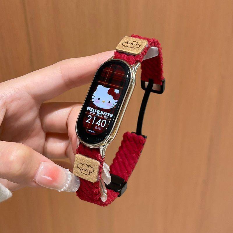 适用小天才电话手表表带Z10/Z9可爱挂脖Z11新款Z8Z7S保护套3139B 红色 6