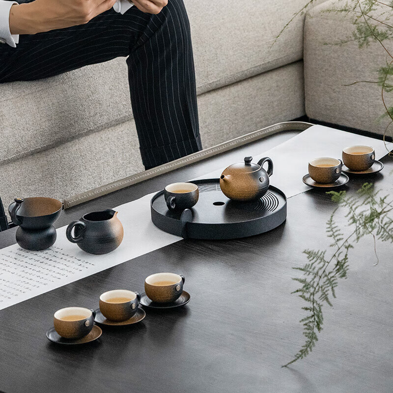 万仟堂(EDENUS) 陶瓷功夫茶具套装 万事胜意 茶壶茶杯茶漏高清大图