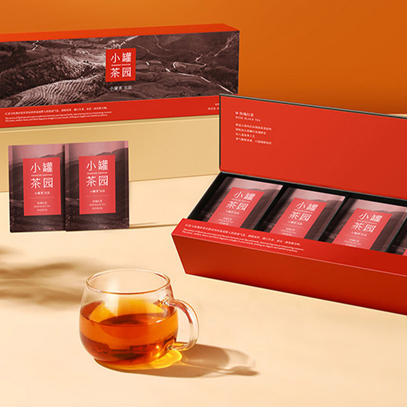小罐茶玫瑰红茶清甜不腻小罐茶园4g*16袋装64g高清大图