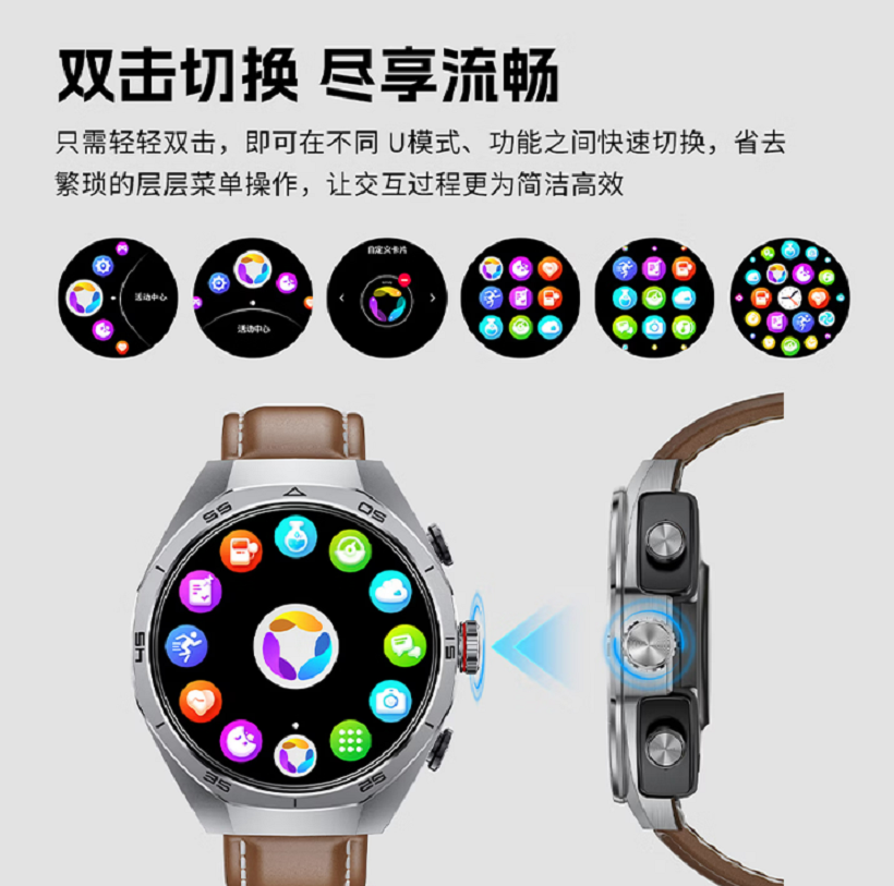 塞尔兰斯(Sayrelances)Watch 7 plus 灰色 智能心率测量运动通话带蓝牙耳机跑步手表高清大图