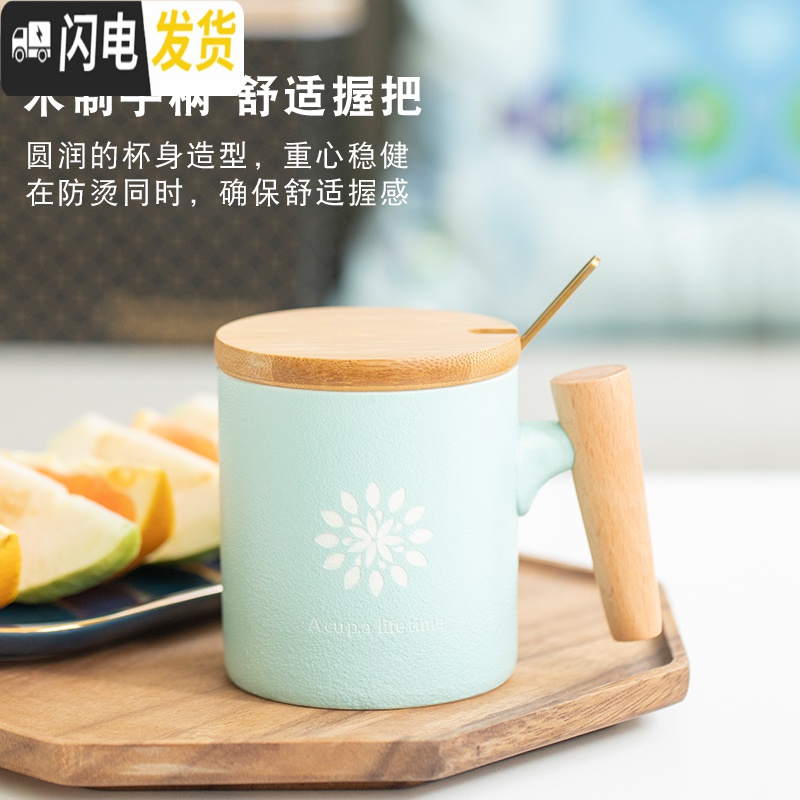 三维工匠创意情侣款杯子一对ins北欧风咖啡杯家用马克杯红色陶瓷刻字水杯高清大图