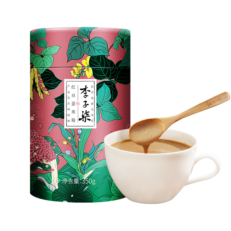 李子柒 红豆薏米粉薏仁粉粥即食营养早餐五谷饱腹代餐即食品350g