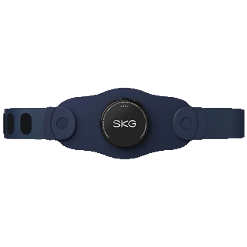 SKG肩颈按摩器K3二代藏蓝米白 智能温感贴合曲线 多档力度调节 便携轻巧缓解疲劳