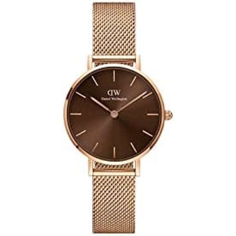 丹尼尔惠灵顿(Daniel Wellington)女士机械表时尚简约玫瑰金不锈钢防水优雅腕表