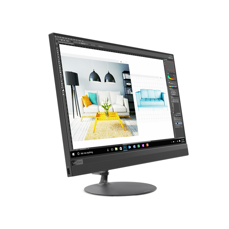 联想(Lenovo)AIO520-24 23.8英寸致美一体机台式电脑( I3-6006U 4G 1T 2G独显 黑色 W10)
