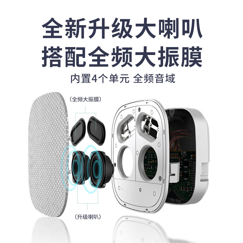 纽曼蓝牙音箱吸顶喇叭S1蓝牙版 一拖三 无线吸顶音响立体声吊顶天花板公共广播喇叭音箱卧室客厅餐厅店面商用高清大图