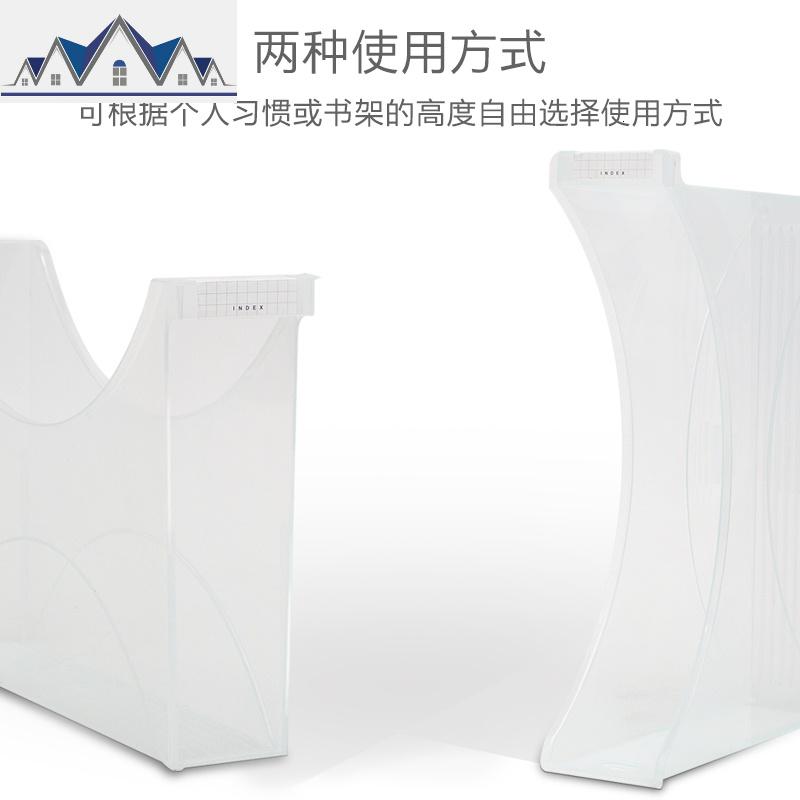 文件盒A4档案盒资料文具桌面透明塑料书架橱房收纳盒 三维工匠高清大图
