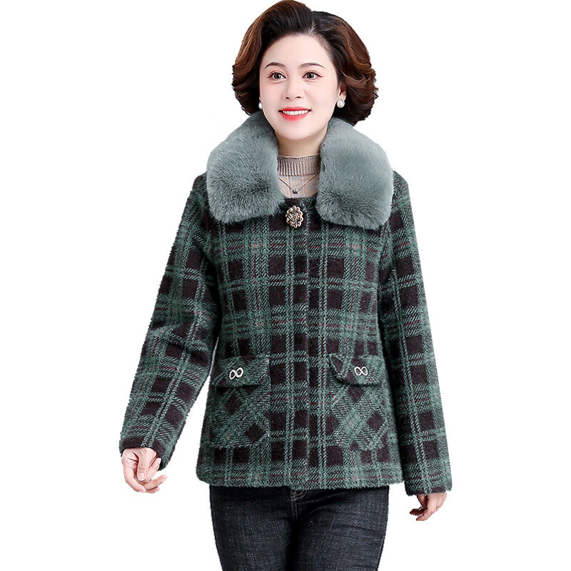 老年女冬装棉袄妈妈冬季外套加绒加厚老人秋冬款奶奶衣服50岁60保养15