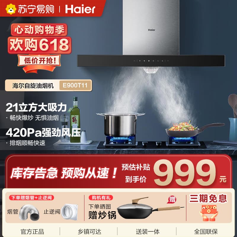 海尔大吸力CXW-219-E900T11
