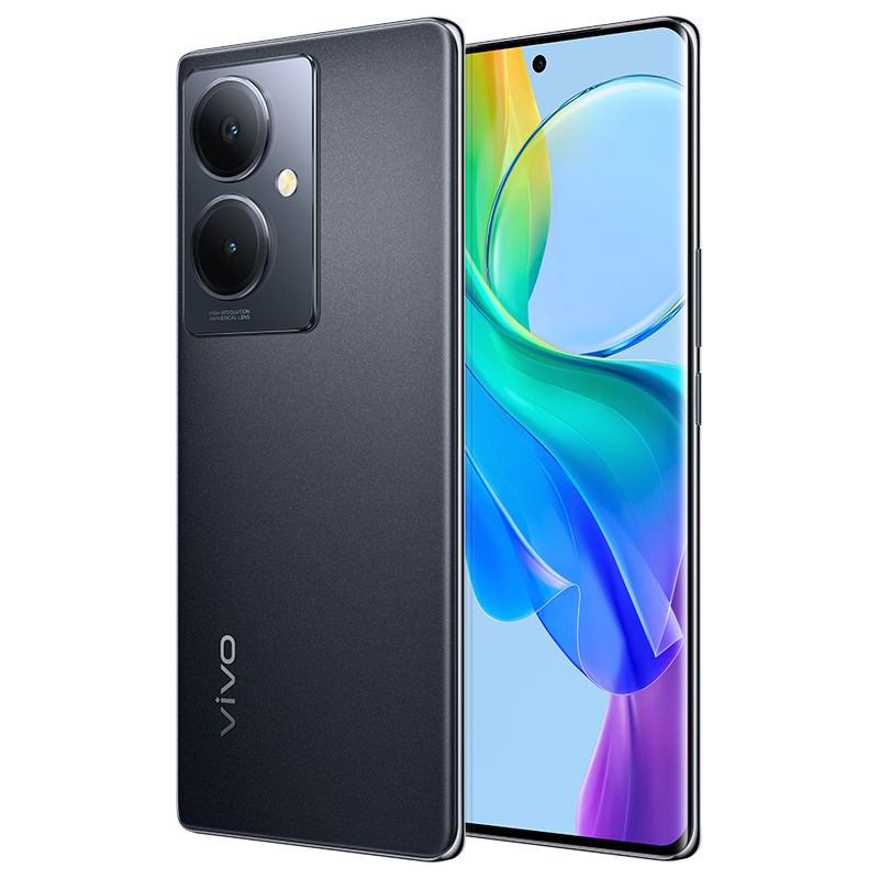 vivo Y78+ 8GB+256GB 月影黑 5G全网通新品手机骁龙695芯片旗舰级120Hz OLED曲面屏44W闪充拍照游戏学生手机高清大图