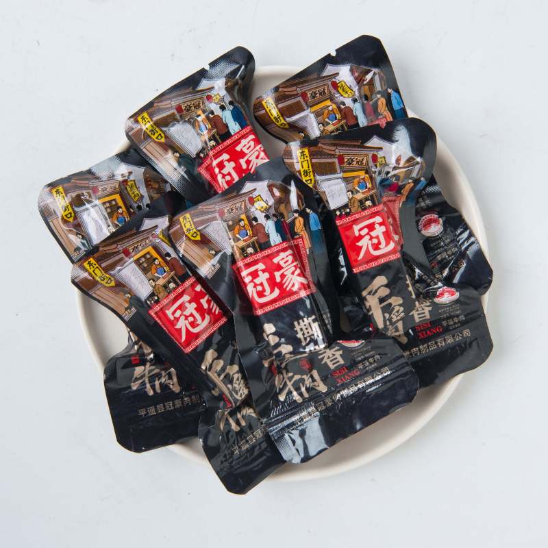 平遥牛肉口口香258gX4袋原味一口香真空小包装休闲健身高清大图