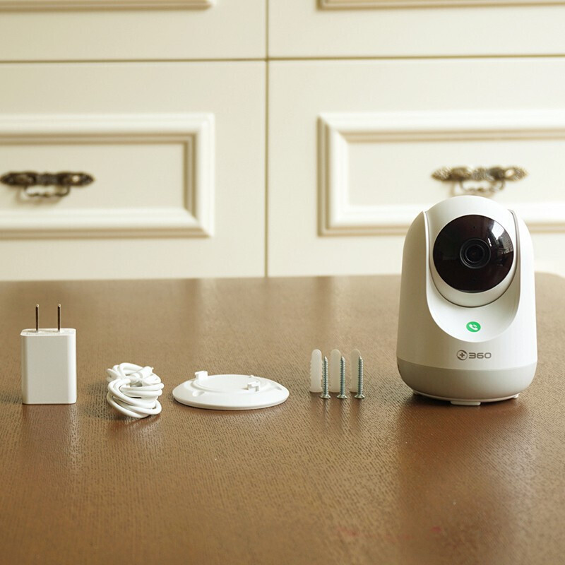 360智能摄像头 云台2k版 64g高速卡 高清夜视 手机无线wifi网络远程