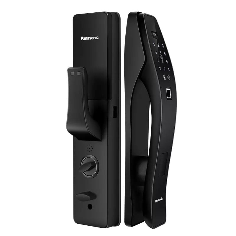 松下半导体指纹头高清显示防撬报警电子锁x4