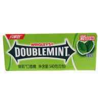 箭牌 绿箭口香糖 薄荷味 40.5克×12条 整盒装 休闲办公零食零嘴