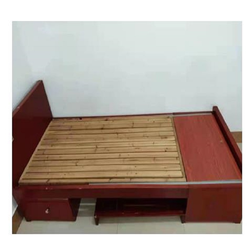 震天下(ZHENTIANXIA) 定制木质单人床200*90cm 酒红色