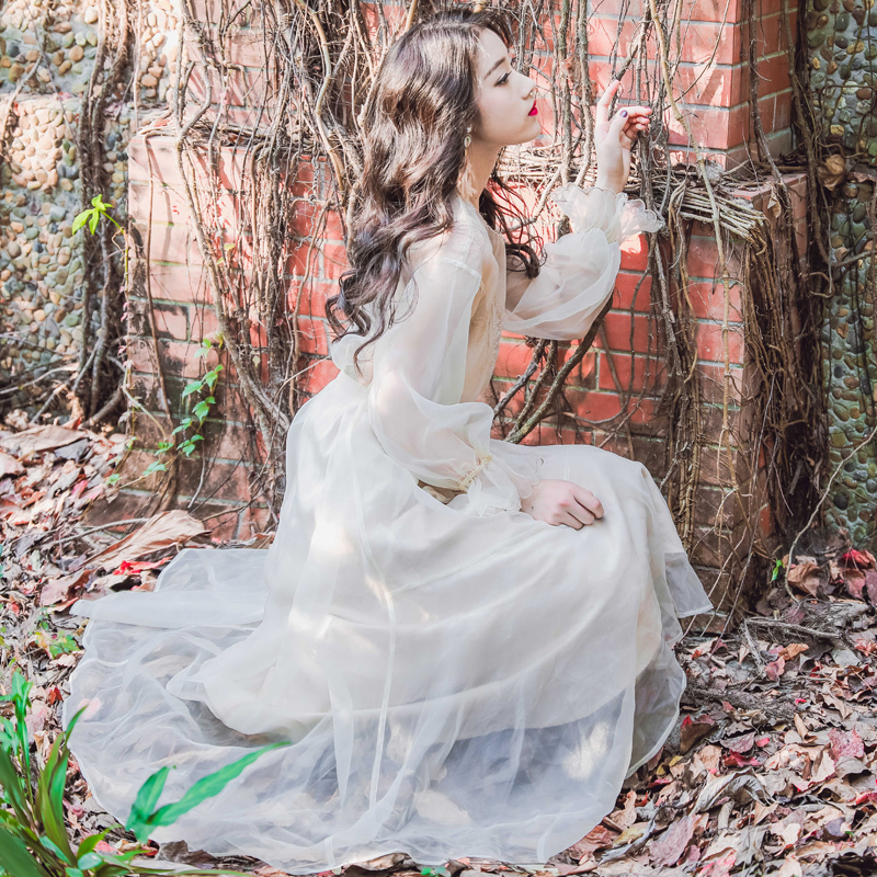 艳如飞裙子仙女超仙森系学生气质长裙小清新夏甜美仙气仙仙裙抖音