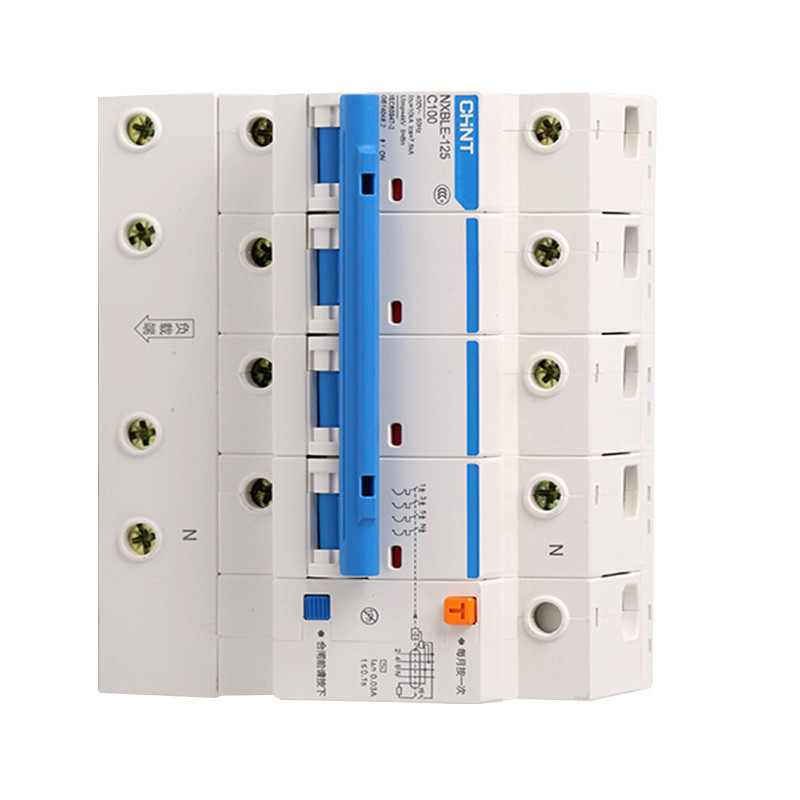 正泰 NXBLE-125 4P C100 30mA 家用空气开关小型断路器 家用保护开关