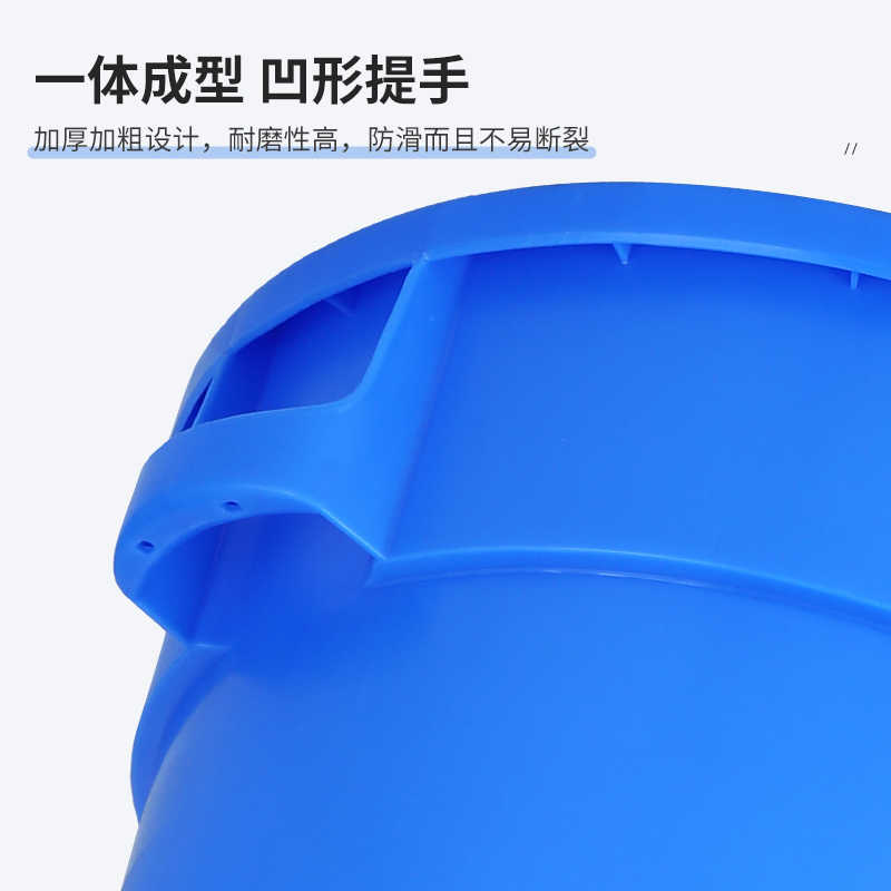 伽隽 垃圾桶泔水桶 灰168L带轮带盖 个高清大图