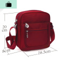 2020女包包斜挎包女式斜挎包女士帆布旅行运动单肩妈妈小布包包袋NEWLAKE 枣红小16.5*20cm
