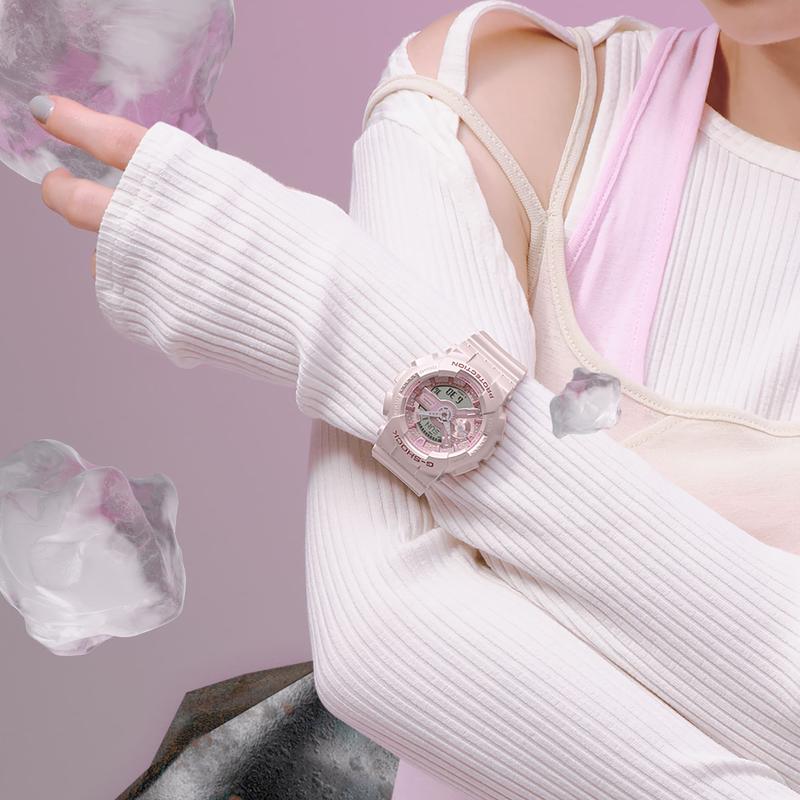 CASIO 卡西欧多功能石英男士手表珍珠光泽硅胶表带高清大图