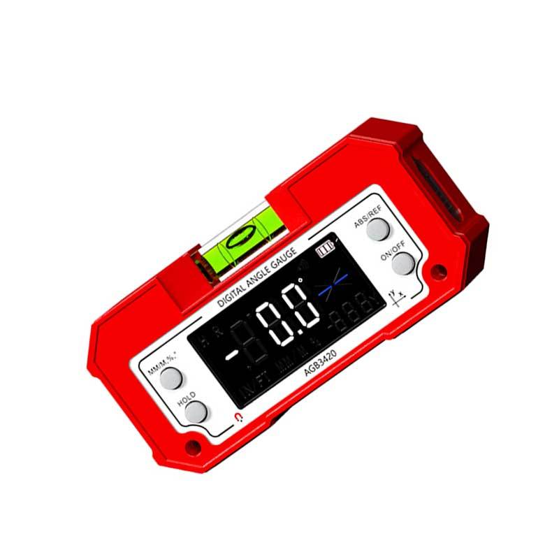 ZHIO 激光倾角仪盒 长形高精度数显倾角盒 AGB3420 双轴测量 双面磁吸