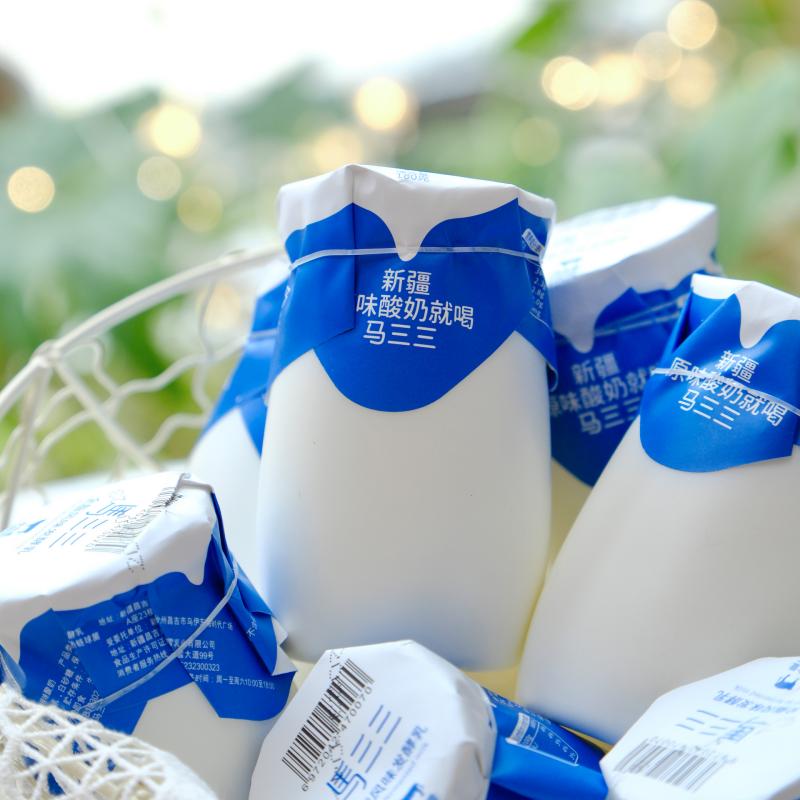 马三三 原味酸奶 180克*12罐高清大图