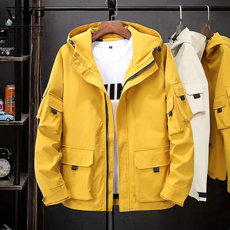 花花公子贵宾m-9xl休闲加大码夹克男士外套春季潮牌工装宽松青年潮流