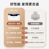 奔图(PANTUM)M1 lite激光打印机学生家用 作业打印办公/家用wifi打印机 无线复印扫描一体机