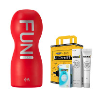 春风飞机杯小辣椒+杰士邦玻尿酸润滑剂润滑油15ml+避孕套安全套夹吸震动男用自动自慰器具 夫妻成人情趣性用品 调情玩具学