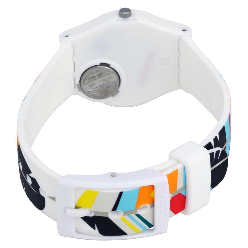 斯沃琪(SWATCH)手表 淑女系列树脂皮带 石英女士腕表 猎手迷踪LW151