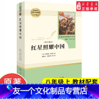 【友一个正版】红星照耀中国 原著初中生人民教育出版社青少完整版年无删减全译本8八年级上学校语文教材名著阅读图书初