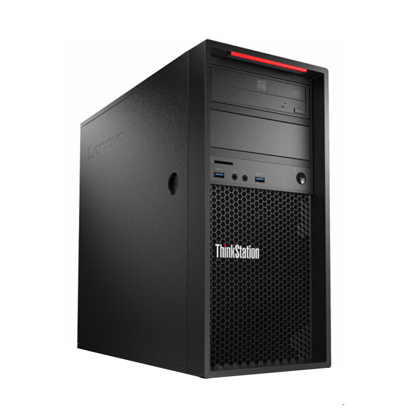 联想(ThinkStation)P320 塔式工作站 主机(I7-6700 8GB 2T+256GB固态 P2000_5G独显 DVDRW)