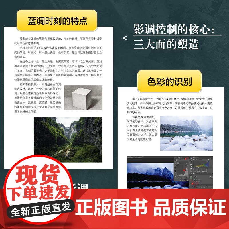 摄影后期核心技法 摄影后期教程书PS修图技法基础入门摄影书籍调色影调构图ACR教程AI修图实战高清大图