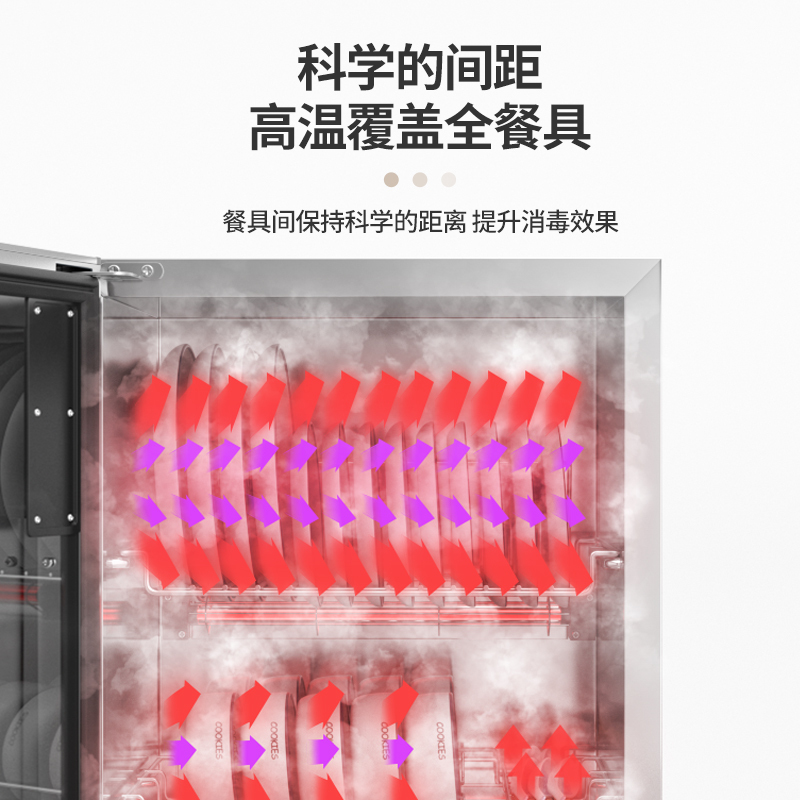 万宝(Wanbao)18B-60L-CM-B碗筷餐具台式小型厨房迷你消毒柜消毒碗柜 家用小触摸壁挂式